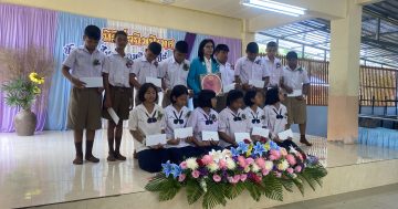 ให้ความรู้เกี่ยวกับกฎหมายในชีวิตประจำวัน กฎหมายเบื้องต้นแก่นักเรียนรร.บ้านนาโพธิ์