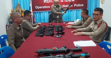 ตรวจอาวุธปืน 